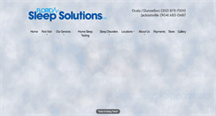 Desktop Screenshot of flsleepsolutions.com